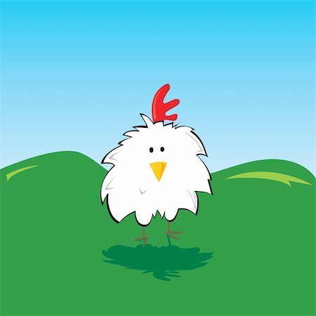 slirette (artist) - cartoon vector of chicken Stockbilder - Microstock & Abonnement, Bildnummer: 400-04589769