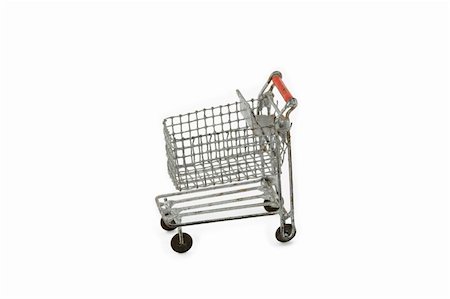 simsearch:400-04318606,k - Mini Handmade Shopping Cart Isolated on White Background Foto de stock - Super Valor sin royalties y Suscripción, Código: 400-04589891