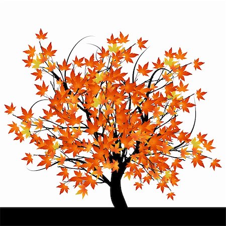 simsearch:400-06199703,k - Abstract tree with autumn leaves vector illustration Foto de stock - Super Valor sin royalties y Suscripción, Código: 400-04580331