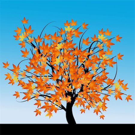 simsearch:400-06199703,k - Abstract tree with autumn leaves vector illustration Foto de stock - Super Valor sin royalties y Suscripción, Código: 400-04580332