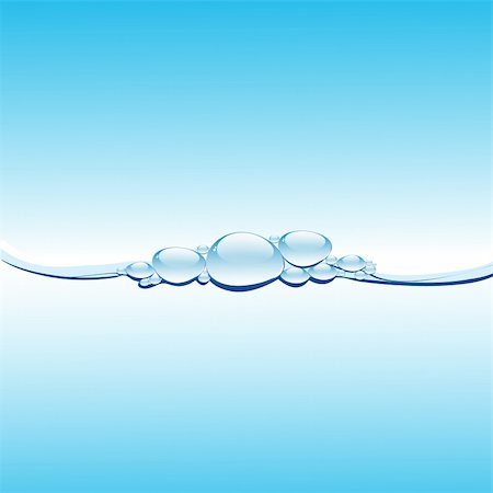 simsearch:400-06415772,k - Blue water with bubbles vector illustration Photographie de stock - Aubaine LD & Abonnement, Code: 400-04580425