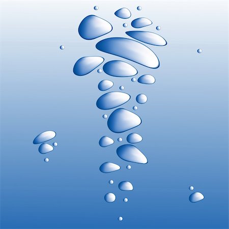simsearch:400-06415772,k - Blue water with bubbles vector illustration Photographie de stock - Aubaine LD & Abonnement, Code: 400-04580436
