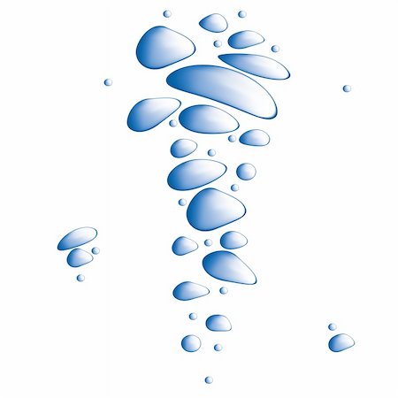 simsearch:400-06415772,k - Blue water bubbles vector illustration Photographie de stock - Aubaine LD & Abonnement, Code: 400-04580437