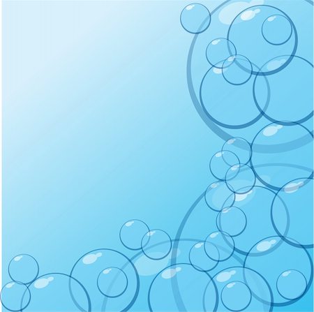 simsearch:400-06415772,k - Blue water with bubbles vector illustration Photographie de stock - Aubaine LD & Abonnement, Code: 400-04580438