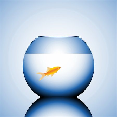 simsearch:400-06080242,k - goldfish in a bowl vector illustration Foto de stock - Super Valor sin royalties y Suscripción, Código: 400-04580441