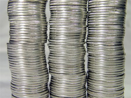 piles of cash pounds - Pile folded coins Photographie de stock - Aubaine LD & Abonnement, Code: 400-04581093