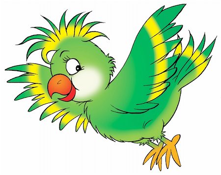 perruche - Isolated clip-art / children’s book illustration for your design Photographie de stock - Aubaine LD & Abonnement, Code: 400-04581651