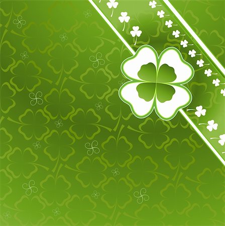 simsearch:400-07303639,k - three and four leaf clover pattern Photographie de stock - Aubaine LD & Abonnement, Code: 400-04583210