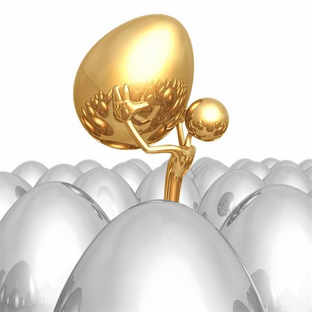egg with jewels - A Concept And Presentation Figure In 3D Stock Photo - Budget Royalty-Free & Subscription, Code: 400-04583250