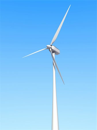 simsearch:400-06423133,k - A white wind turbine against the sky Foto de stock - Super Valor sin royalties y Suscripción, Código: 400-04583907