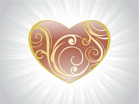 simsearch:400-07954156,k - brown valentine love card, abstract illustration Foto de stock - Royalty-Free Super Valor e Assinatura, Número: 400-04594225