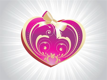 simsearch:400-04593420,k - pink heartshape card for valentine day Photographie de stock - Aubaine LD & Abonnement, Code: 400-04594220