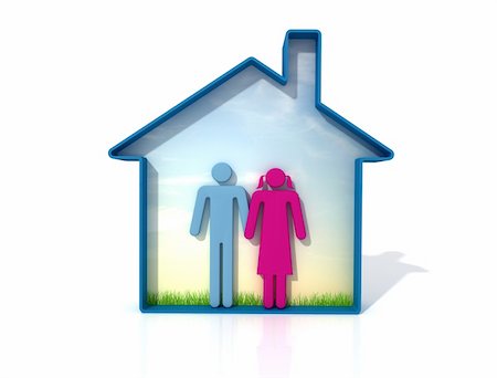 simsearch:400-04594724,k - young couple without children in an ecological house Stock Photo - Budget Royalty-Free & Subscription, Code: 400-04594723