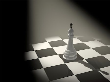 simsearch:400-05070051,k - 3d chess king on a board Stock Photo - Budget Royalty-Free & Subscription, Code: 400-04594748