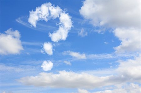 simsearch:400-04665113,k - Cloud in the form of a question mark Stock Photo - Budget Royalty-Free & Subscription, Code: 400-04594758