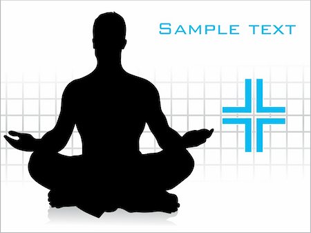 abstract meditation yoga, vector background Stock Photo - Budget Royalty-Free & Subscription, Code: 400-04594922