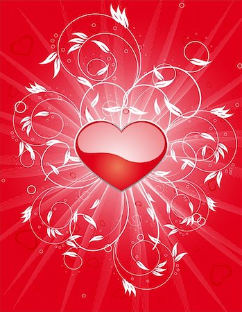 Illustration of Valentin´s LOVE background Stockbilder - Microstock & Abonnement, Bildnummer: 400-04595138