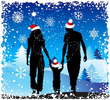 Christmas holiday, happy family Stock Photo - Budget Royalty-Free & Subscription, Code: 400-04595344