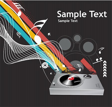 simsearch:400-05183914,k - music vector composition wih grunge halftone background Fotografie stock - Microstock e Abbonamento, Codice: 400-04596042