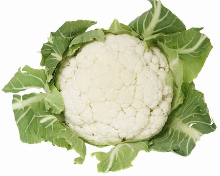 simsearch:400-07822704,k - Single cauliflower head isolated on white Photographie de stock - Aubaine LD & Abonnement, Code: 400-04596259