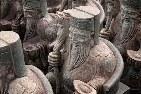 simsearch:400-05906247,k - It is a group of chinese stone god. Stock Photo - Budget Royalty-Free & Subscription, Code: 400-04596745