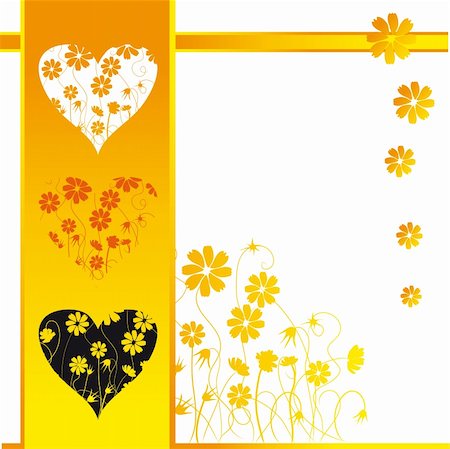 simsearch:400-04691863,k - Valentine card, retro style, floral background Foto de stock - Super Valor sin royalties y Suscripción, Código: 400-04597057