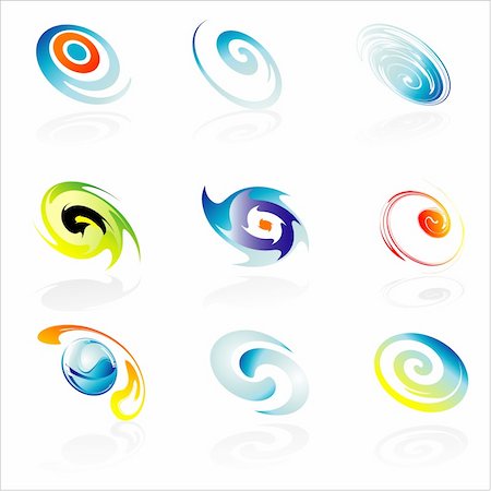 simsearch:400-04666494,k - Set of Corporate identity icons or design elements Stockbilder - Microstock & Abonnement, Bildnummer: 400-04597704