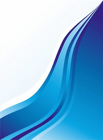 Blue Waves business card background Stock Photo - Budget Royalty-Free & Subscription, Code: 400-04598087