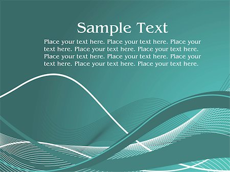 simsearch:400-04822448,k - sea-green wave illustration with place for text Photographie de stock - Aubaine LD & Abonnement, Code: 400-04598471