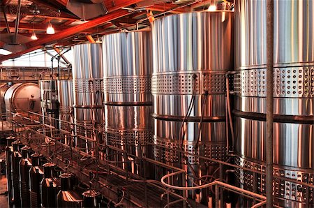 simsearch:649-07437501,k - Wine making vats and equipment in tour of winery Stock Photo - Budget Royalty-Free & Subscription, Code: 400-04598935