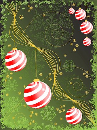 simsearch:400-05244929,k - christmas sphere backgrounds. holiday vector Stock Photo - Budget Royalty-Free & Subscription, Code: 400-04599280