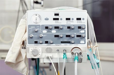Close up of the volume ventilator for newborns Stock Photo - Budget Royalty-Free & Subscription, Code: 400-04599574