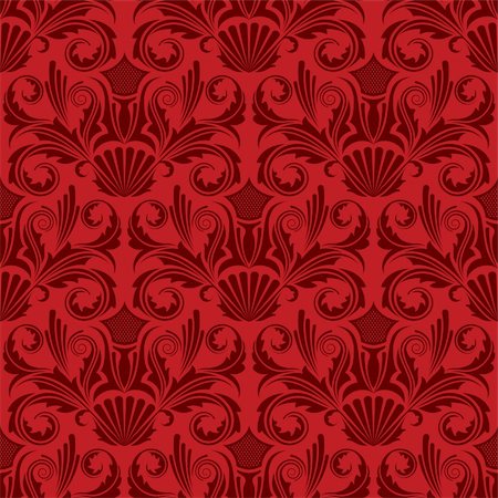 simsearch:400-05139120,k - Red seamless wallpaper Stock Photo - Budget Royalty-Free & Subscription, Code: 400-04599580