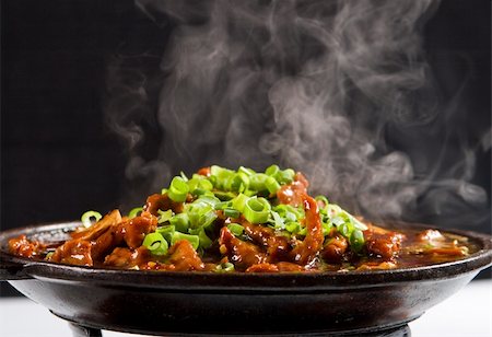 hot chinese cooking food with steam Photographie de stock - Aubaine LD & Abonnement, Code: 400-04599710