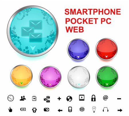 simsearch:400-04725464,k - icons for web, pocket pc and smartphone Stock Photo - Budget Royalty-Free & Subscription, Code: 400-04599885