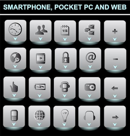 simsearch:400-04725464,k - icons for web, pocket pc and smartphone Stock Photo - Budget Royalty-Free & Subscription, Code: 400-04599886