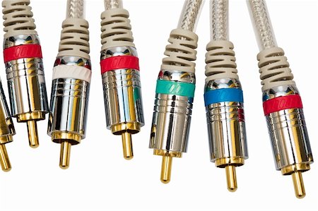 simsearch:400-04034560,k - component video and audio cable with a gold covering Stock Photo - Budget Royalty-Free & Subscription, Code: 400-04599928