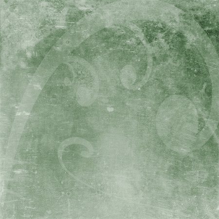 Green distressed grunge background with abstract swirl. Stockbilder - Microstock & Abonnement, Bildnummer: 400-04599977