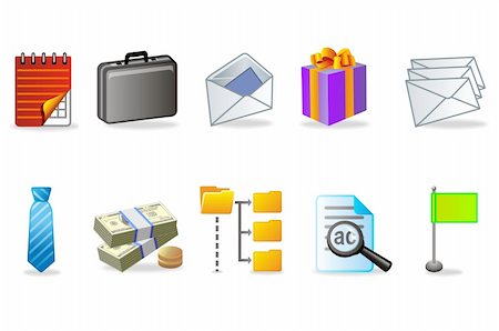 Set of business industry of vector icons Foto de stock - Super Valor sin royalties y Suscripción, Código: 400-04591019