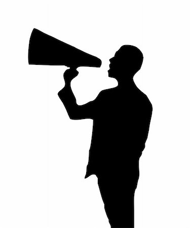 simsearch:400-04126489,k - illustration of a man with a megaphone Stock Photo - Budget Royalty-Free & Subscription, Code: 400-04591270