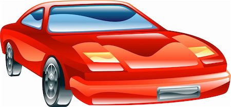 simsearch:400-04097123,k - A glossy stylised red sports car icon Stock Photo - Budget Royalty-Free & Subscription, Code: 400-04591542