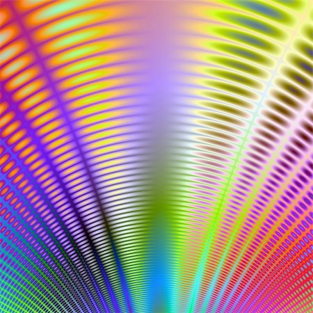 simsearch:400-06067180,k - Computer generated abstract image with a fan design in a rainbow of colors. Foto de stock - Super Valor sin royalties y Suscripción, Código: 400-04591919