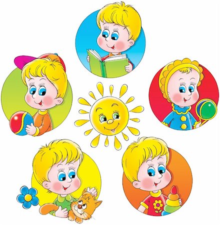 daycare clipart - Isolated clip-art / children’s book illustration for your design Stock Photo - Budget Royalty-Free & Subscription, Code: 400-04592110