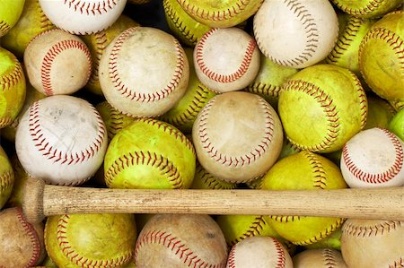simsearch:400-04673387,k - a picture of baseballs and softballs Stock Photo - Budget Royalty-Free & Subscription, Code: 400-04592436