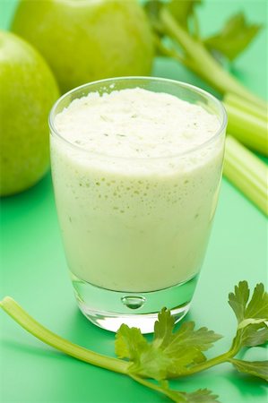 simsearch:400-07172598,k - fresh fruit milk shake apple and celery Stock Photo - Budget Royalty-Free & Subscription, Code: 400-04592605