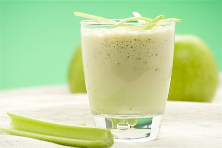 simsearch:400-07172598,k - fresh fruit milk shake apple and celery Stock Photo - Budget Royalty-Free & Subscription, Code: 400-04592607