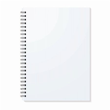 simsearch:400-04663106,k - Blank ring binder with shadow and single pages Stock Photo - Budget Royalty-Free & Subscription, Code: 400-04592907