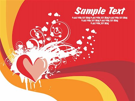 simsearch:400-04608240,k - abstract valentine illustration card Foto de stock - Royalty-Free Super Valor e Assinatura, Número: 400-04593120
