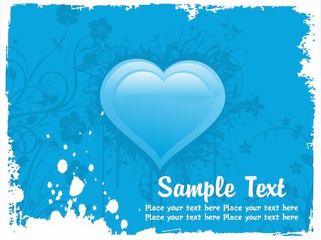 simsearch:400-04600780,k - blue valentine background illustration Stock Photo - Budget Royalty-Free & Subscription, Code: 400-04593130