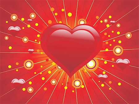 simsearch:400-04593420,k - red background with love design illustration Photographie de stock - Aubaine LD & Abonnement, Code: 400-04593176
